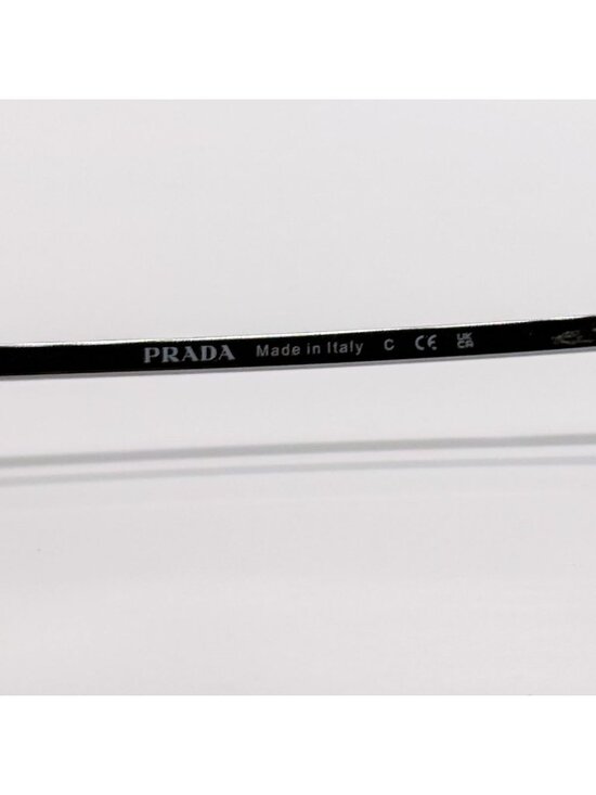 New Prada Square Silver Metal Unisex Sunglasses PRA60S 1BC80G main image 9